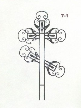 Крест с элементами ковки 7-1