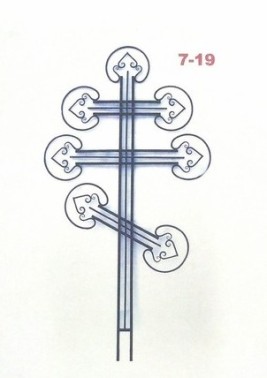 Крест с элементами ковки 7-19