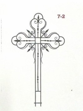 Крест с элементами ковки 7-2